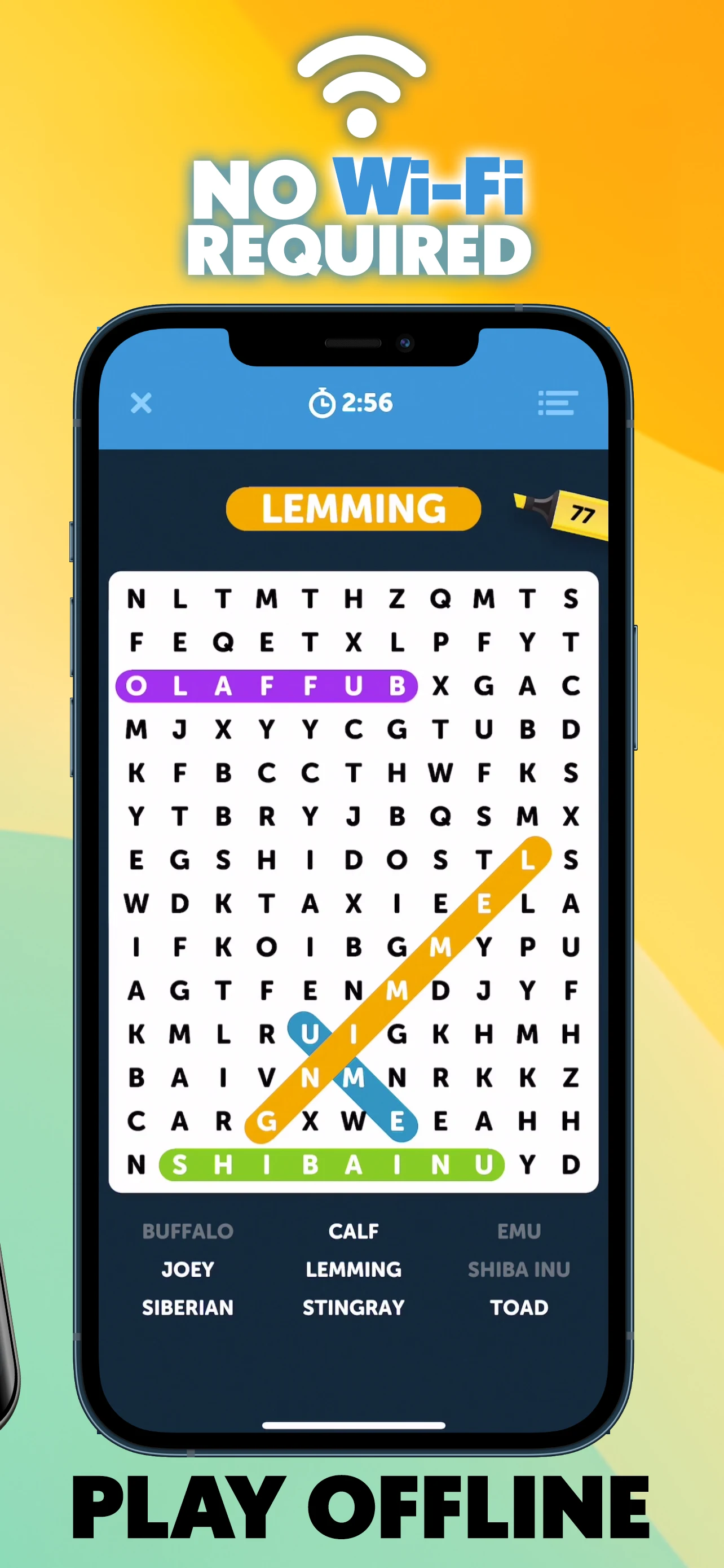 Infinite Word Search Puzzles screenshot